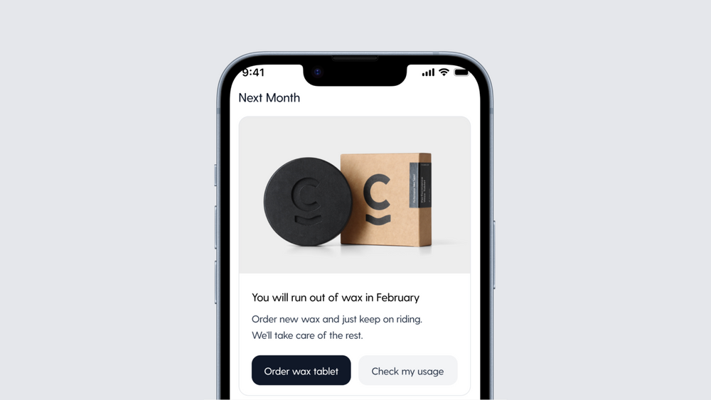 Cyclowax Companion App - Easy Reordering